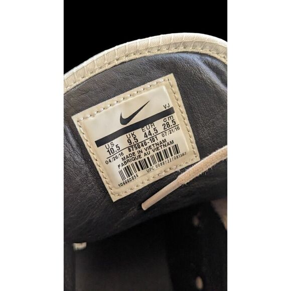 Nike x Pendleton Sneakers US Size 10.5 SFB Leather 'Off White' 875040-101 - Picture 8 of 10